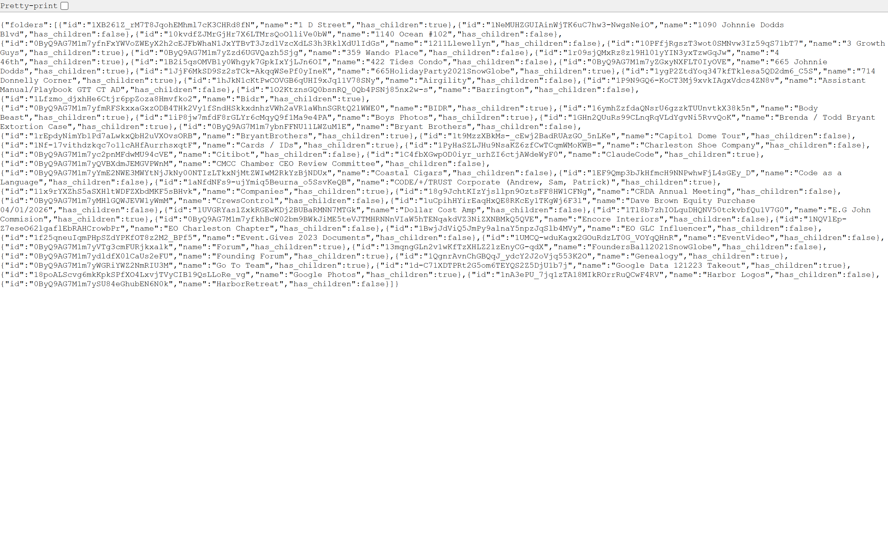 Google Drive sync status showing files synchronized, pending, and recently updated for a case folder